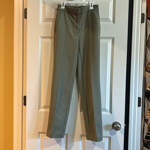 Ann Taylor The High Waist Straight Pant in Double Knit, Pastel Green